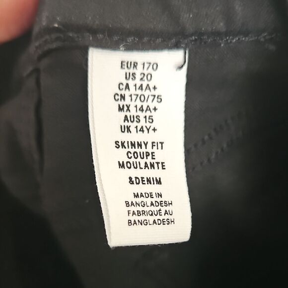 Black Skinny Fit Coupe Moulante & Denim - Picture 2 of 16